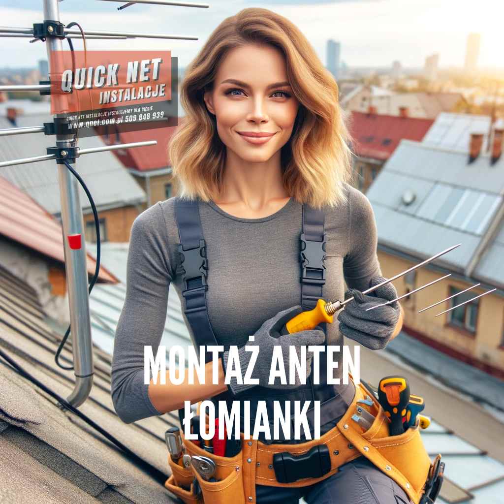 Montaż anten Łomianki
