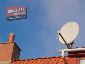 antena satelitarna na dachu Ząbki