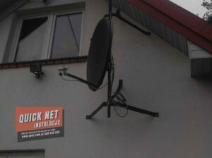 antena satelitarna na ścianie, quick net instalacje, książenice