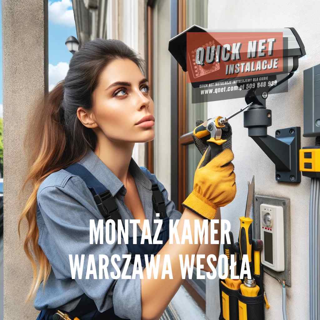 montaż kamer monitoringu Warszawa Wesoła