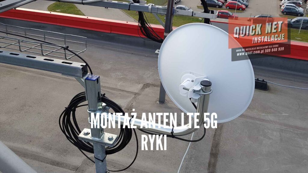 instalacja anten zewnętrznych lte 5g ryki powiat rycki wzmacniacz sygnału gsm, quick net instalacje