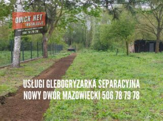 Usługi glebogryzarka separacyjna wynajem Nowy Dwór Mazowiecki powiat nowodworski