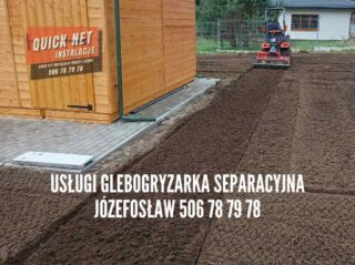 Usługi ogrodnicze Józefosław powiat piaseczyński glebogryzarka separacyjna