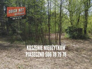 koszenie nieużytków Piaseczno usługi zarośla kosiarka bijakowa trawa